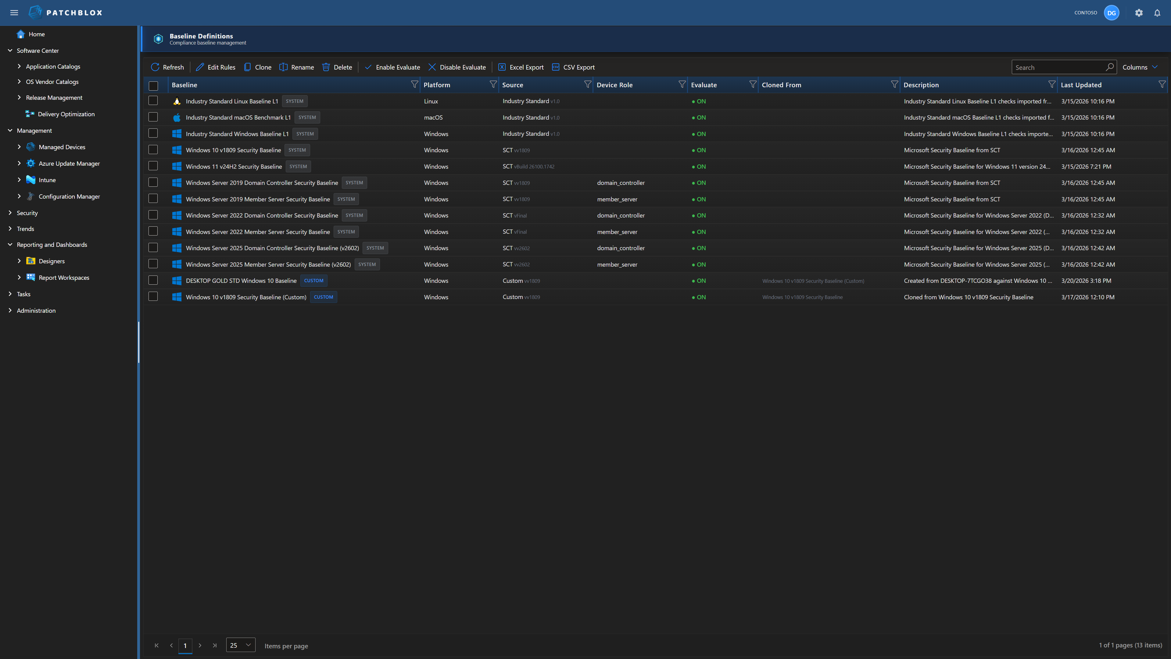Security & Compliance Baselines