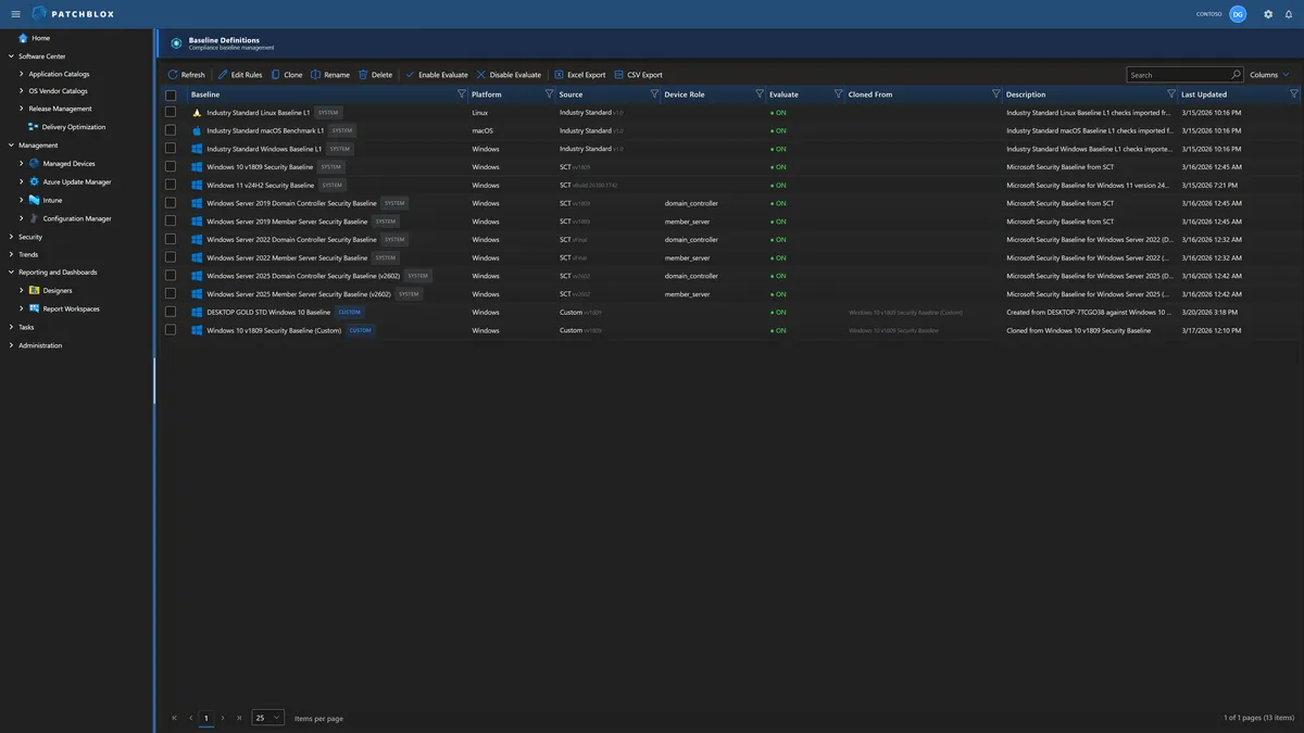 Security & Compliance Baselines